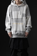 画像をギャラリービューアに読み込む, mastermind JAPAN SWEAT HOODIE / SWITCH PATCHWORK (TOP GRAY)