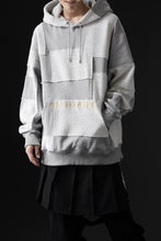 画像をギャラリービューアに読み込む, mastermind JAPAN SWEAT HOODIE / SWITCH PATCHWORK (TOP GRAY)