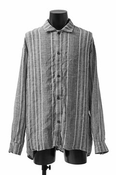 画像をギャラリービューアに読み込む, _vital exclusive oversized shirt / random stripe linen (LIGHT GREY)