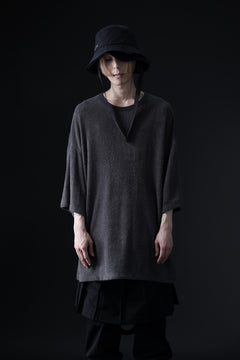 画像をギャラリービューアに読み込む, DEFORMATER.® OVER SIZED TOPS / DOUBLE SIDED SOFT PILE (CHARCOAL)