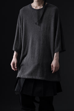 Load image into Gallery viewer, DEFORMATER.® BOMBER-HOODIE JACKET / SWEAT+WAFFLE JERSEY (BLACK)