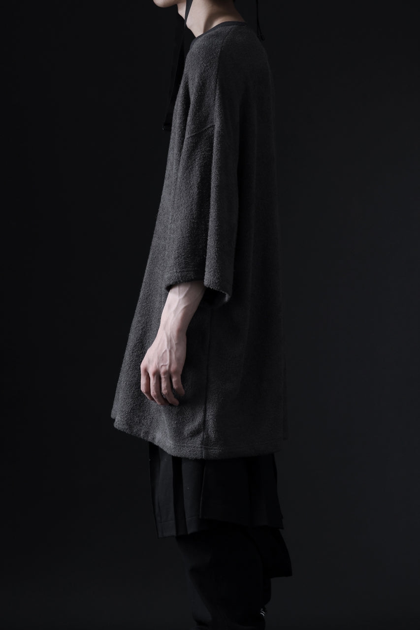 Load image into Gallery viewer, DEFORMATER.® BOMBER-HOODIE JACKET / SWEAT+WAFFLE JERSEY (BLACK)