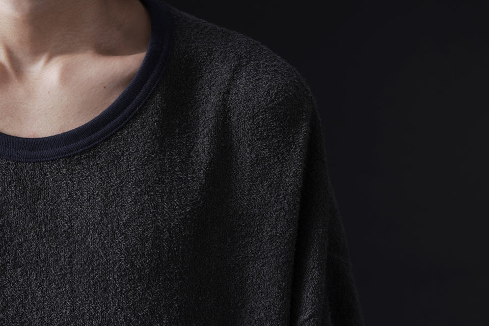 Load image into Gallery viewer, DEFORMATER.® BOMBER-HOODIE JACKET / SWEAT+WAFFLE JERSEY (BLACK)
