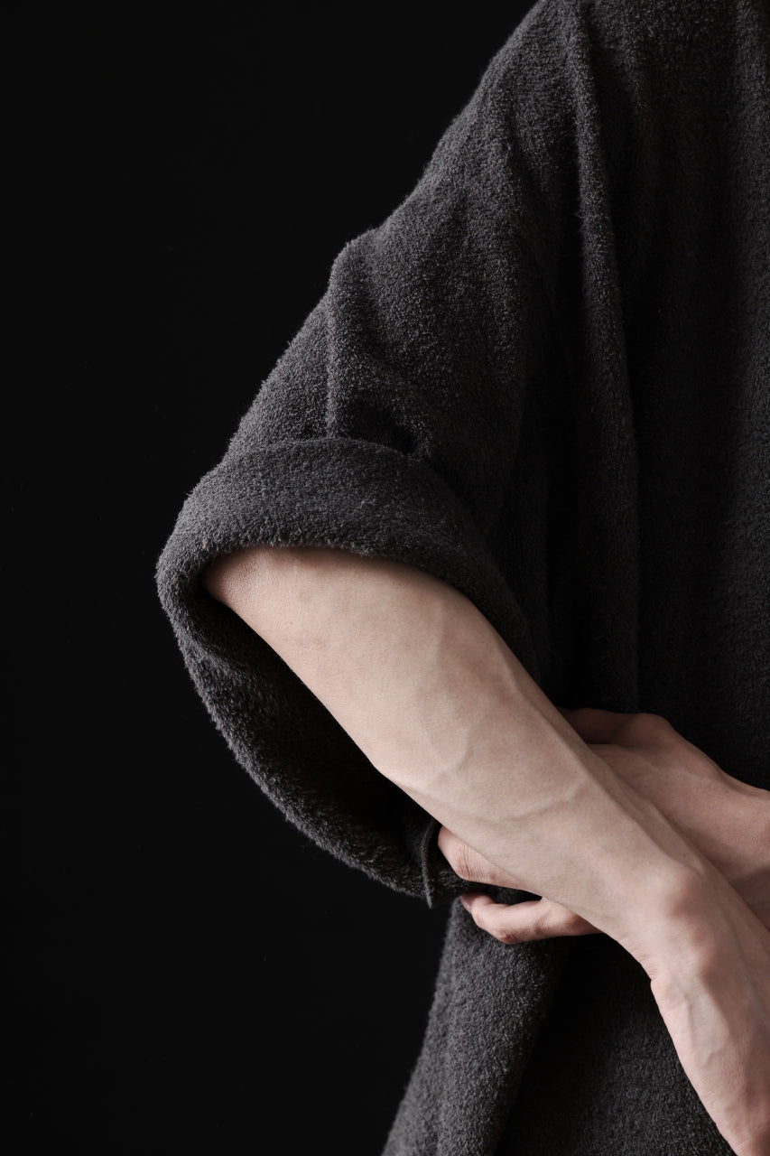 Load image into Gallery viewer, DEFORMATER.® BOMBER-HOODIE JACKET / SWEAT+WAFFLE JERSEY (BLACK)