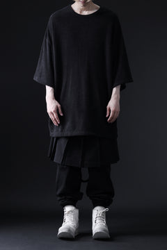 画像をギャラリービューアに読み込む, DEFORMATER.® OVER SIZED TOPS / DOUBLE SIDED SOFT PILE (BLACK)