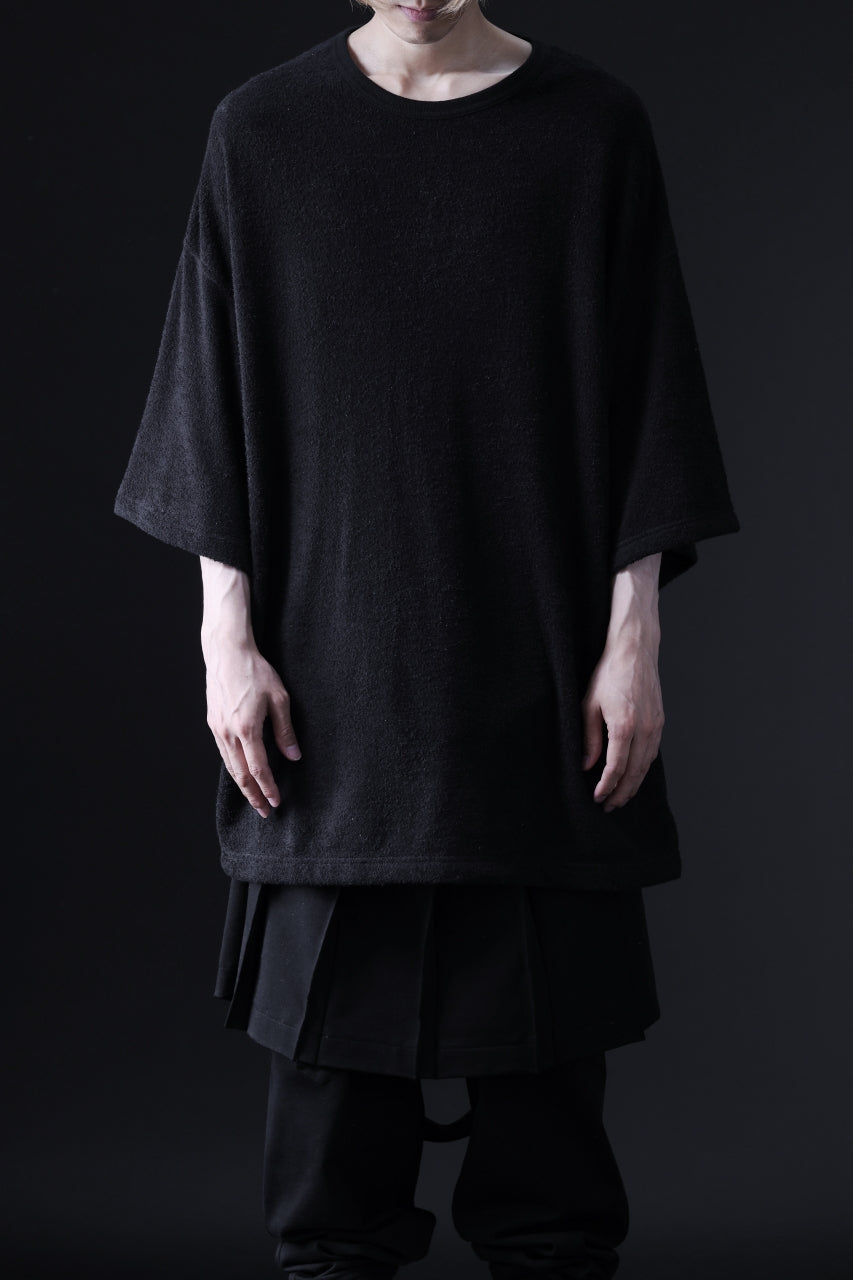 画像をギャラリービューアに読み込む, DEFORMATER.® OVER SIZED TOPS / DOUBLE SIDED SOFT PILE (BLACK)