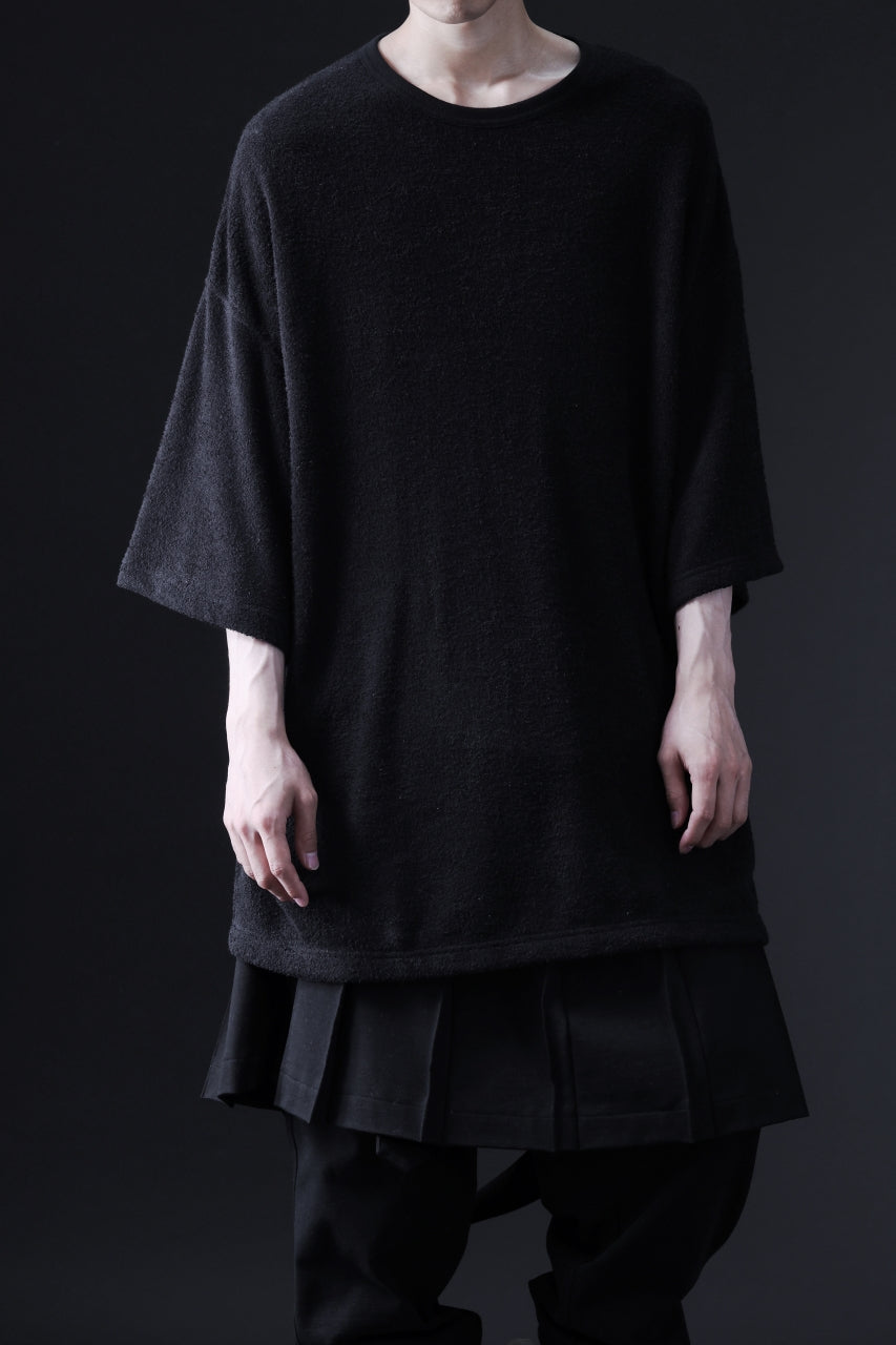 画像をギャラリービューアに読み込む, DEFORMATER.® OVER SIZED TOPS / DOUBLE SIDED SOFT PILE (BLACK)