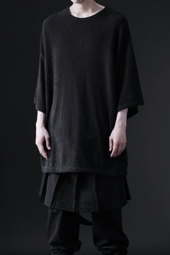 画像をギャラリービューアに読み込む, DEFORMATER.® OVER SIZED TOPS / DOUBLE SIDED SOFT PILE (BLACK)