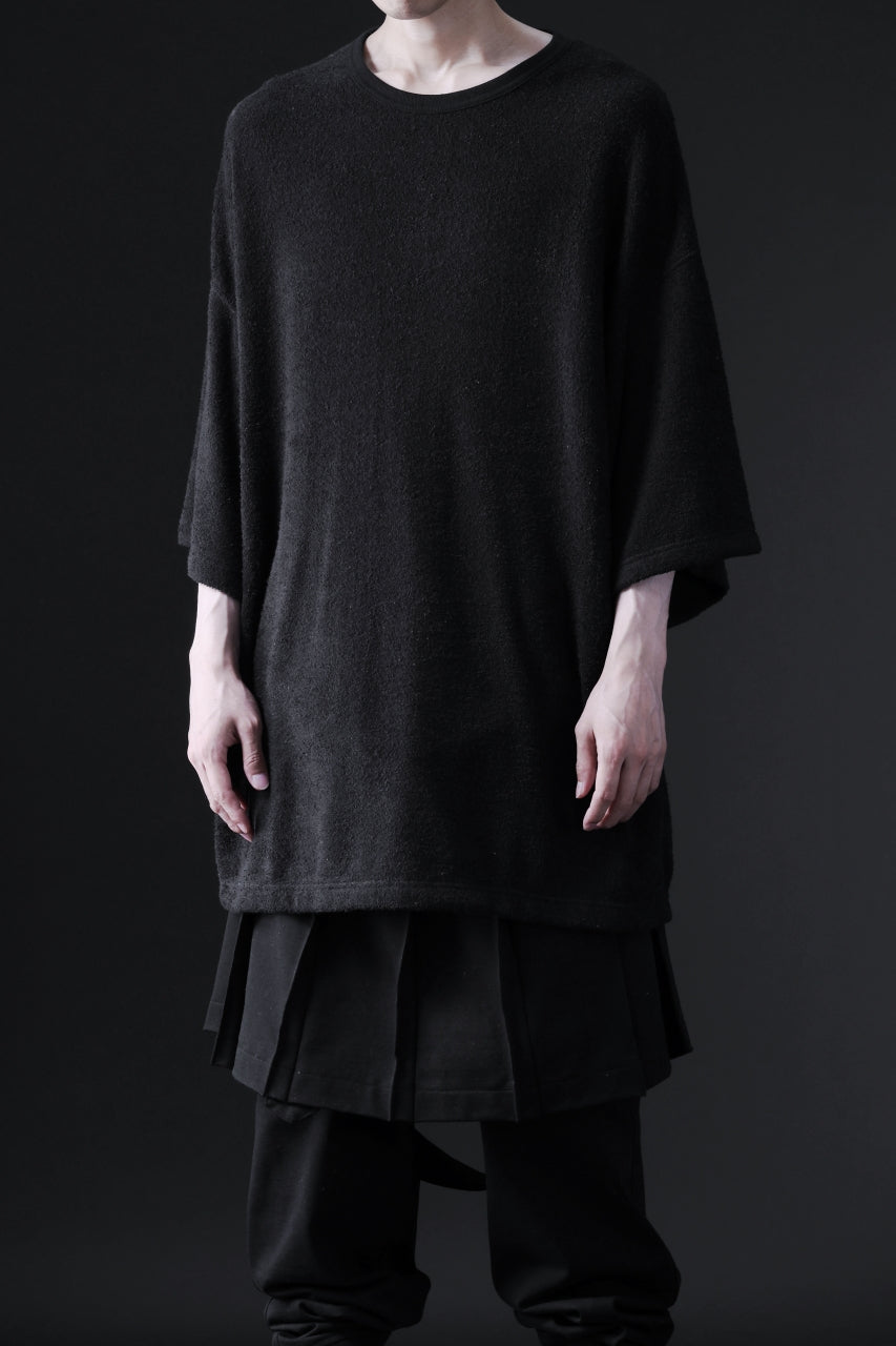 Load image into Gallery viewer, DEFORMATER.® OVER SIZED TOPS / DOUBLE SIDED SOFT PILE (BLACK)