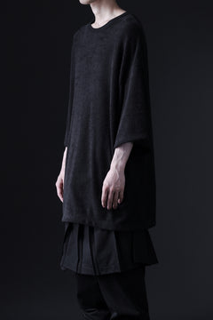 画像をギャラリービューアに読み込む, DEFORMATER.® OVER SIZED TOPS / DOUBLE SIDED SOFT PILE (BLACK)