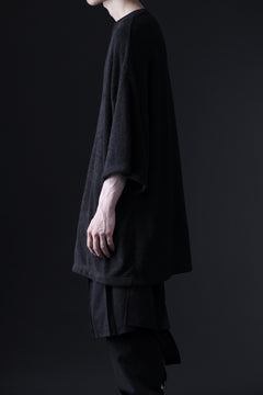 画像をギャラリービューアに読み込む, DEFORMATER.® OVER SIZED TOPS / DOUBLE SIDED SOFT PILE (BLACK)