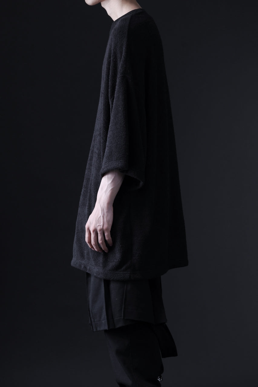 Load image into Gallery viewer, DEFORMATER.® OVER SIZED TOPS / DOUBLE SIDED SOFT PILE (BLACK)