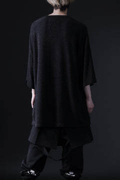 画像をギャラリービューアに読み込む, DEFORMATER.® OVER SIZED TOPS / DOUBLE SIDED SOFT PILE (BLACK)