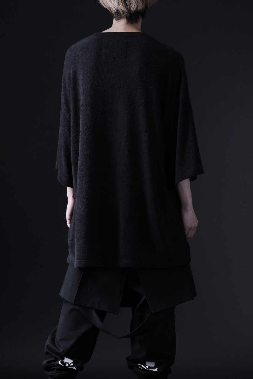 Load image into Gallery viewer, DEFORMATER.® OVER SIZED TOPS / DOUBLE SIDED SOFT PILE (BLACK)