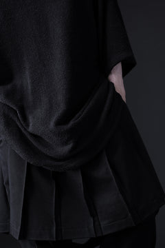 画像をギャラリービューアに読み込む, DEFORMATER.® OVER SIZED TOPS / DOUBLE SIDED SOFT PILE (BLACK)