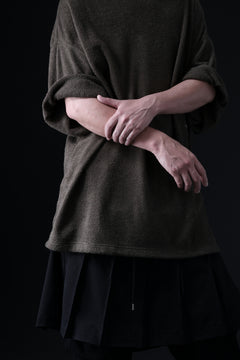 画像をギャラリービューアに読み込む, DEFORMATER.® OVER SIZED TOPS / DOUBLE SIDED SOFT PILE (KHAKI)