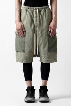 Load image into Gallery viewer, ISAMU KATAYAMA BACKLASH SARROUEL SHORTS / STONE WASHED USA-COTTON (KHAKI)