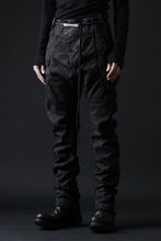 画像をギャラリービューアに読み込む, masnada ICONIC ZIP PANTS / STRETCH REPURPOSED COTTON (SMEARED BLACK)