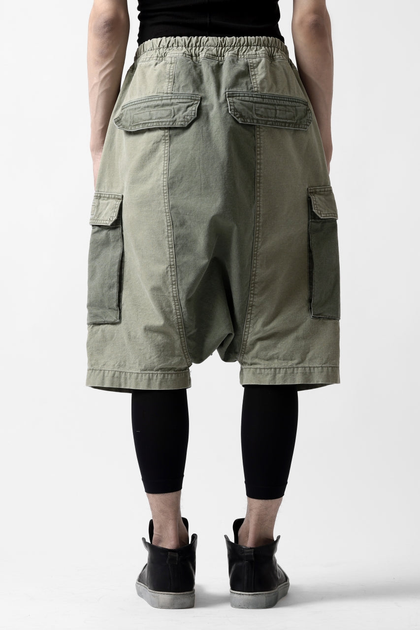 Load image into Gallery viewer, ISAMU KATAYAMA BACKLASH SARROUEL SHORTS / STONE WASHED USA-COTTON (KHAKI)