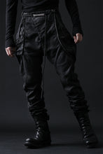 画像をギャラリービューアに読み込む, masnada ICONIC ZIP PANTS / STRETCH REPURPOSED COTTON (SMEARED BLACK)