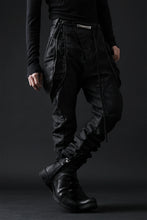 画像をギャラリービューアに読み込む, masnada ICONIC ZIP PANTS / STRETCH REPURPOSED COTTON (SMEARED BLACK)