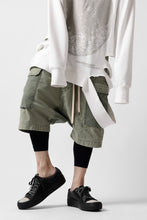 Load image into Gallery viewer, ISAMU KATAYAMA BACKLASH SARROUEL SHORTS / STONE WASHED USA-COTTON (KHAKI)