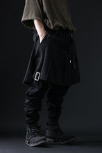 画像をギャラリービューアに読み込む, mastermind JAPAN BONDAGE SLIM TROUSERS / MEDIUM C-JERSEY STRETCH (BLACK)