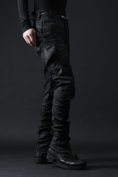 画像をギャラリービューアに読み込む, masnada SLIM JEANS / REPURPOSED STRETCH (BLACK HAND SMEARED RESIN)