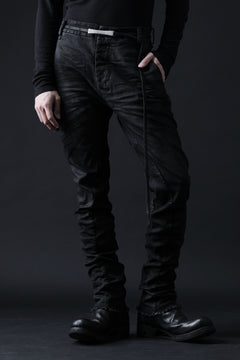 画像をギャラリービューアに読み込む, masnada SLIM JEANS / REPURPOSED STRETCH (BLACK HAND SMEARED RESIN)