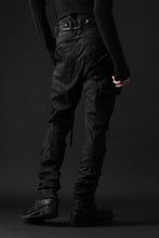 画像をギャラリービューアに読み込む, masnada SLIM JEANS / REPURPOSED STRETCH (BLACK HAND SMEARED RESIN)