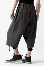 Load image into Gallery viewer, ISAMU KATAYAMA BACKLASH EASY SHORTS / SOFT LINEN (CHARCOAL BLACK)