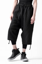 Load image into Gallery viewer, ISAMU KATAYAMA BACKLASH EASY SHORTS / SOFT LINEN (BLACK)