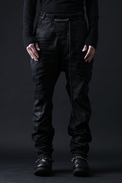 画像をギャラリービューアに読み込む, masnada BAGGY JEANS / REPURPOSED STRETCH (BLACK HAND SMEARED RESIN)