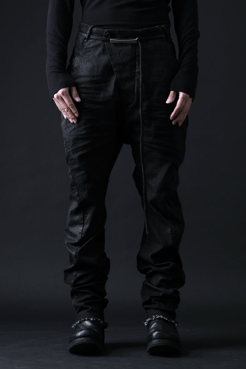 画像をギャラリービューアに読み込む, masnada BAGGY JEANS / REPURPOSED STRETCH (BLACK HAND SMEARED RESIN)