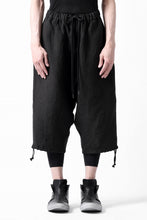 Load image into Gallery viewer, ISAMU KATAYAMA BACKLASH EASY SHORTS / SOFT LINEN (BLACK)
