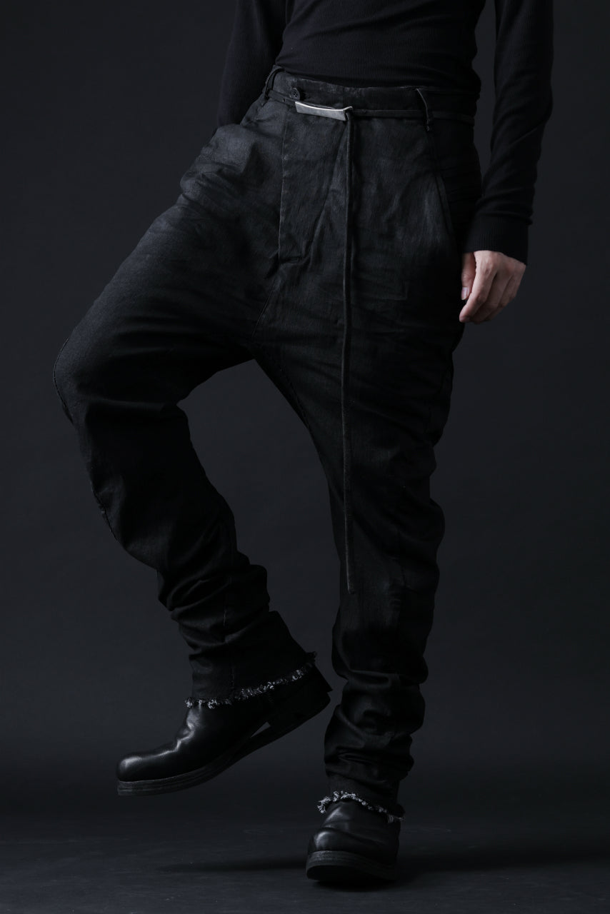 画像をギャラリービューアに読み込む, masnada BAGGY JEANS / REPURPOSED STRETCH (BLACK HAND SMEARED RESIN)