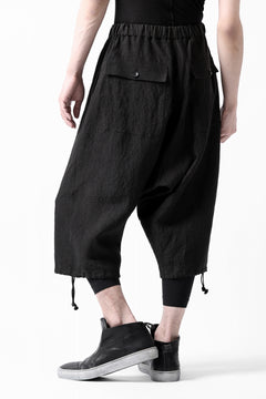 Load image into Gallery viewer, ISAMU KATAYAMA BACKLASH EASY SHORTS / SOFT LINEN (BLACK)