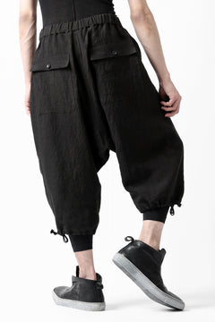 Load image into Gallery viewer, ISAMU KATAYAMA BACKLASH EASY SHORTS / SOFT LINEN (BLACK)