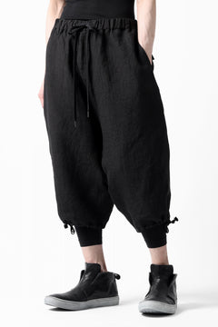 Load image into Gallery viewer, ISAMU KATAYAMA BACKLASH EASY SHORTS / SOFT LINEN (BLACK)