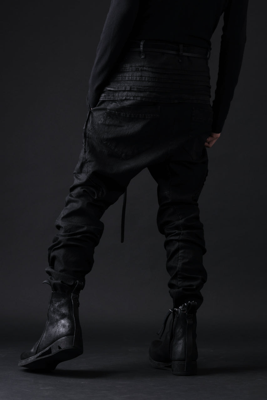 画像をギャラリービューアに読み込む, masnada BAGGY JEANS / REPURPOSED STRETCH (BLACK HAND SMEARED RESIN)