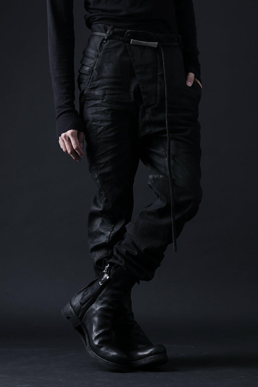 画像をギャラリービューアに読み込む, masnada BAGGY JEANS / REPURPOSED STRETCH (BLACK HAND SMEARED RESIN)