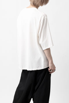 画像をギャラリービューアに読み込む, KLASICA WIDE BODY PAPER 3/4 SLEEVE TEE / DRY TWILL JERSEY (ECRU)