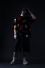 Load image into Gallery viewer, mastermind JAPAN LIGHT OZ SELVEDGE DENIM WORK SHORTS / SPECIAL WATER REPELLENT (BLACK)