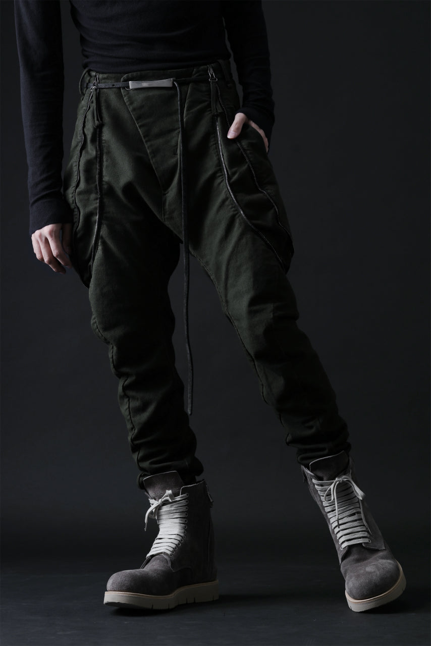 画像をギャラリービューアに読み込む, masnada ICONIC ZIP PANTS / STRETCH REPURPOSED COTTON (LEGION)