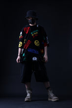 Load image into Gallery viewer, mastermind JAPAN LIGHT OZ SELVEDGE DENIM WORK SHORTS / SPECIAL WATER REPELLENT (BLACK)