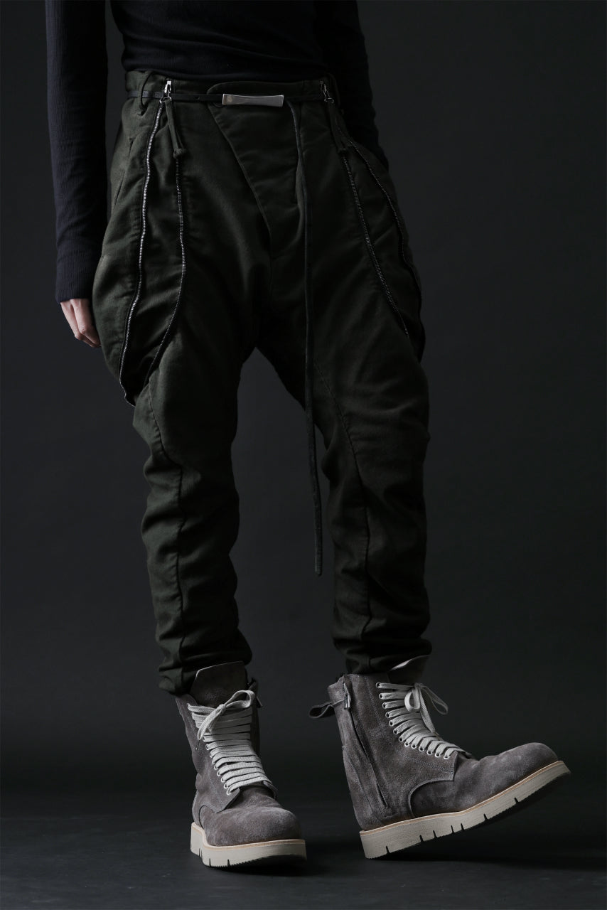 画像をギャラリービューアに読み込む, masnada ICONIC ZIP PANTS / STRETCH REPURPOSED COTTON (LEGION)