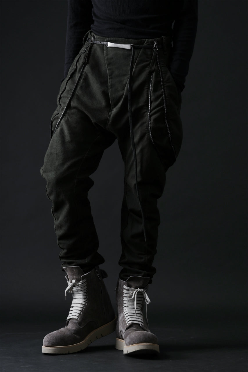 画像をギャラリービューアに読み込む, masnada ICONIC ZIP PANTS / STRETCH REPURPOSED COTTON (LEGION)