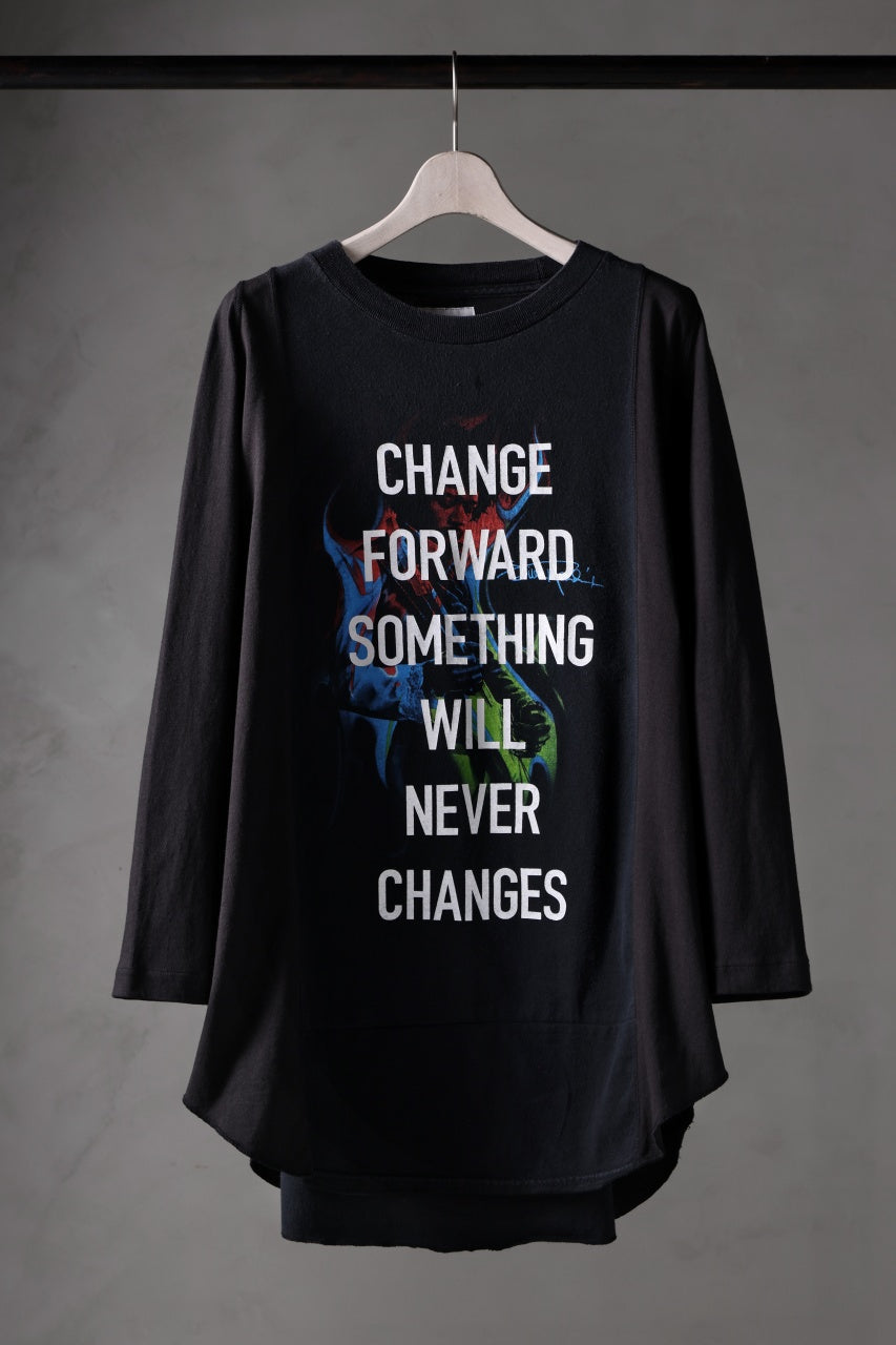 画像をギャラリービューアに読み込む, CHANGES VINTAGE REMAKE MULTI PANEL THREE-QUARTER SLEEVE TEE (MULTI #B)