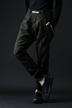 画像をギャラリービューアに読み込む, masnada LATERAL ZIP BAGGY PANTS / STRETCH REPURPOSED COTTON (LEGION)