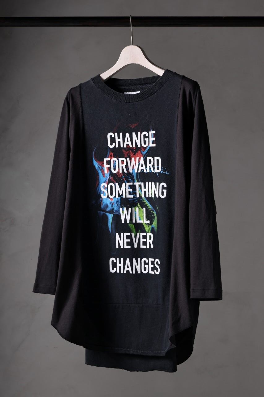 画像をギャラリービューアに読み込む, CHANGES VINTAGE REMAKE MULTI PANEL THREE-QUARTER SLEEVE TEE (MULTI #B)